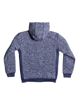 quiksilver, Keller Sherpa - Zip-Up Fleecepullover mit Kapuze, MEDIEVAL BLUE HEATHER (bteh) Keller Sherpa - Zip-Up Polar Fleece Hoodie EQBFT03395