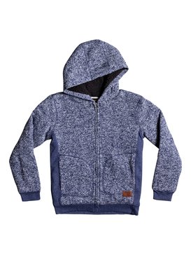quiksilver, Keller Sherpa - Zip-Up Fleecepullover mit Kapuze, MEDIEVAL BLUE HEATHER (bteh) Keller Sherpa - Zip-Up Polar Fleece Hoodie EQBFT03395
