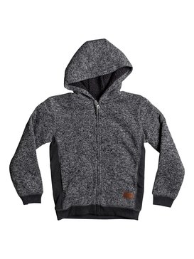 quiksilver, Keller Sherpa - Zip-Up Fleecepullover mit Kapuze, DARK GREY HEATHER (ktfh) Keller Sherpa - Zip-Up Polar Fleece Hoodie EQBFT03395