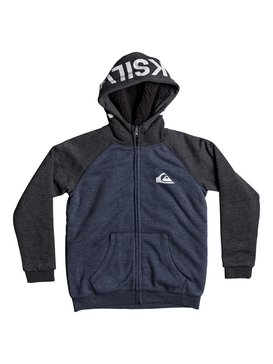 quiksilver, Boy's 8-16 Juwa Sherpa Zipped Hoodie, NAVY BLAZER HEATHER (byjh) JUWA SHERPA YOUTH EQBFT03402