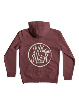 quiksilver, Boy's 8-16 Sagu Zipped Hoodie, POMEGRANATE HEATHER (rzgh) SAGU YOUTH EQBFT03406