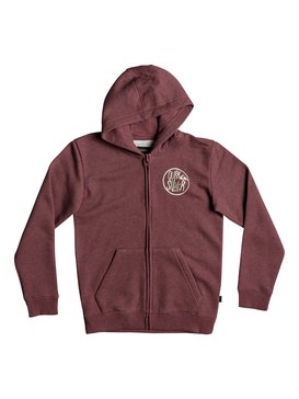 quiksilver, Boy's 8-16 Sagu Zipped Hoodie, POMEGRANATE HEATHER (rzgh) SAGU YOUTH EQBFT03406
