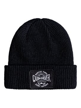 quiksilver, Performed Patch - Bonnet, BLACK (kvj0) Performed Patch - Beanie EQBHA03023