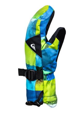 quiksilver, Mission - Gants de snowboard/ski, BLUE SULPHUR ICEY CHECK (ggp9) Mission - Snowboard/Ski Gloves EQBHN03013