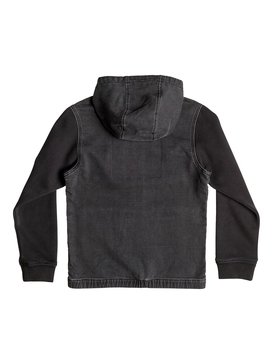 quiksilver, Selfeet - Chaqueta de tejido de sudadera y vaquero, TARMAC (kta0) Selfeet - Denim Jersey Jacket EQBJK03100