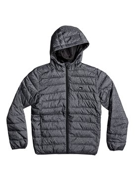 quiksilver, Boy's 8-16 Scaly Water-Repellent Insulated Jacket, DARK GREY HEATHER SCALY (kyh6) Scaly - Water-Repellent Insulated Jacket EQBJK03124