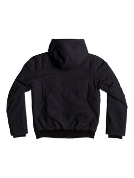 quiksilver, Brooks Island DWR - Waterafstotend bomberjack met capuchon, BLACK (kvj0) Brooks Island DWR - Water-Repellent Hooded Bomber Jacket EQBJK03125