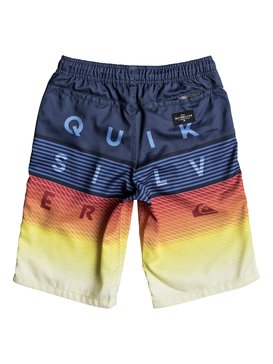 quiksilver, WORD BLOCK VOLLEY YOUTH 19, BRIGHT COBALT (bpc6) WORD BLOCK VOLLEY YOUTH 19 EQBJV03147