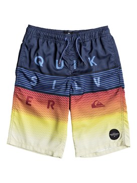 quiksilver, WORD BLOCK VOLLEY YOUTH 19, BRIGHT COBALT (bpc6) WORD BLOCK VOLLEY YOUTH 19 EQBJV03147