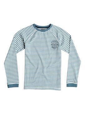 quiksilver, Fin Eat Stripe - Camiseta de Manga Larga, CAPTAINS BLUE (bme0) Fin Eat Stripe - Long Sleeve T-Shirt EQBKT03064