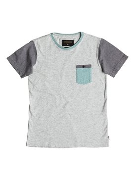 quiksilver, Baysic - Maglietta con tasca, GLACIER GRAY (sey0) Baysic - Pocket T-Shirt EQBKT03120