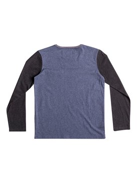 quiksilver, Baysic - T Shirt à manches longues, NAVY BLAZER HEATHER (byjh) Baysic - Long Sleeve T-Shirt EQBKT03136