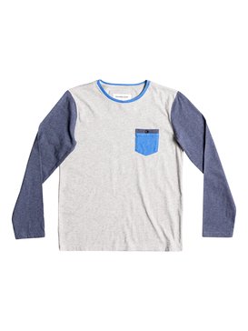 quiksilver, Baysic - T Shirt à manches longues, LIGHT GREY HEATHER (sgrh) Baysic - Long Sleeve T-Shirt EQBKT03136