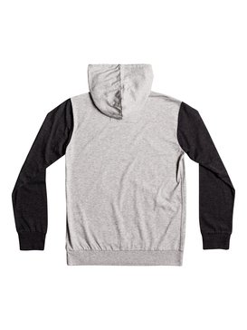 quiksilver, Boy's 8-16 Guitar Magic Long Sleeve Hooded Tee, LIGHT GREY HEATHER (sgrh) GUITAR MAGIC YOUTH EQBKT03149
