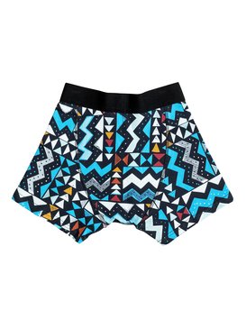 quiksilver, Boxer Poster - Boxer, VALARTA BLUE TRIBAL TETRIS (byh6) Boxer Poster - Boxer Briefs EQBLW03009