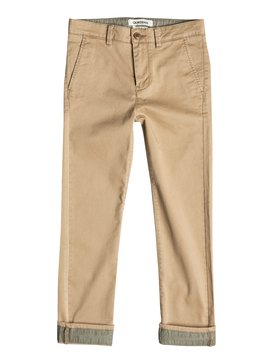 quiksilver, Krandy Straight Fit Block - Pantaloni Chino, BRITISH KHAKI (cne0) Krandy Straight Fit Block - Chinos EQBNP03043