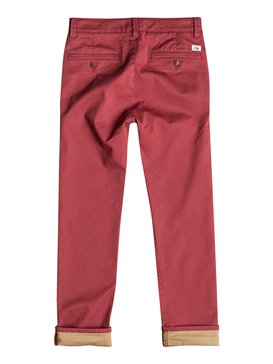 quiksilver, Krandy Straight Fit Block - Pantalon chino, ROSEWOOD (rra0) Krandy Straight Fit Block - Chinos EQBNP03043