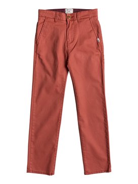 quiksilver, Krandy - Pantalon chino, BARN RED (rqj0) Krandy - Chinos EQBNP03045
