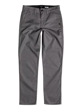 quiksilver, Boy's 8-16 Everyday Union Chinos, CASTLEROCK (kpv0) Nios 8-16 Pants Tipo Chino Everyday Union EQBNP03048
