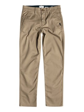 quiksilver, Boy's 8-16 Everyday Union Chinos, ELMWOOD (tmp0) Nios 8-16 Pants Tipo Chino Everyday Union EQBNP03048