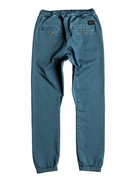 quiksilver, Fonic - Pantalon de jogging en sergé, INDIAN TEAL (bqk0) Fonic - Chino Joggers EQBNP03056