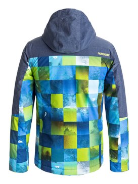 quiksilver, Mission Block - Veste de snow, BLUE SULPHUR ICEY CHECK (ggp9) Mission Block - Snow Jacket EQBTJ03059