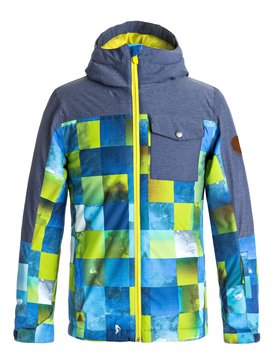 quiksilver, Mission Block - Veste de snow, BLUE SULPHUR ICEY CHECK (ggp9) Mission Block - Snow Jacket EQBTJ03059
