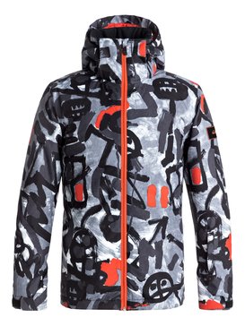 quiksilver, Mission - Veste de snow, ARKAID BLACK & WHITE (kvj6) Mission - Snow Jacket EQBTJ03061