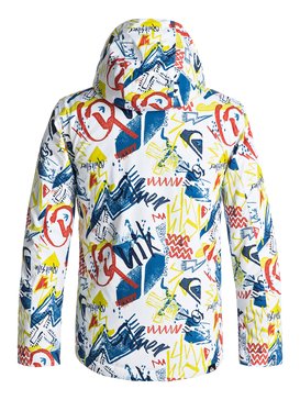 quiksilver, Mission - Veste de snow, WHITE YOUTH THUNDERBOLTS (wbk1) Mission - Snow Jacket EQBTJ03061