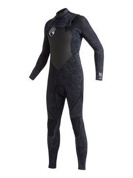 quiksilver, High Dye 3/2mm - Traje De Surf Integral Con Cremallera En El Pecho, BLACK (kvj0) High Dye 3/2mm - Chest Zip Full Wetsuit EQBW103006