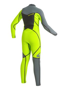 quiksilver, Syncro 3/2mm - Combinaison de surf intégrale zip poitrine, SAFTEY YELLOW (ggp0) Syncro 3/2mm - Chest Zip Full Wetsuit EQBW103008
