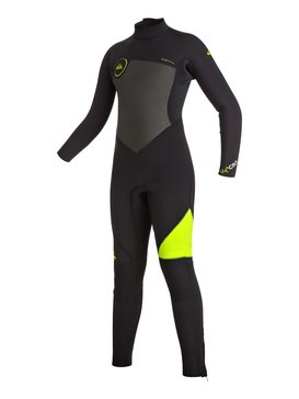 quiksilver, Syncro 5/4/3mm - Combinaison de surf intégrale zip dans le dos, BLACK (kvj0) Syncro 5/4/3mm - Back Zip Full Wetsuit EQBW103009