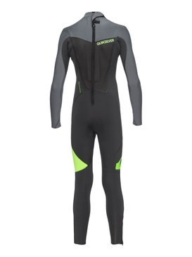 quiksilver, Syncro 4/3mm - Traje De Surf Integral Con Cremallera Trasera, SAFTEY YELLOW (ggp0) Syncro 4/3mm - Back Zip Full Wetsuit EQBW103011