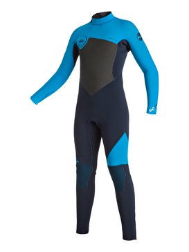 quiksilver, Syncro 3/2mm - Traje De Surf Integral Con Cremallera Trasera, NAVY BLAZER (byj0) Syncro 3/2mm - Back Zip Full Wetsuit EQBW103013