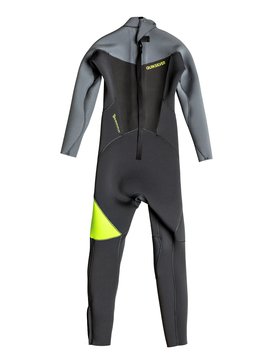 quiksilver, Syncro 3/2mm - Traje De Surf Integral Con Cremallera Trasera, SAFTEY YELLOW (ggp0) Syncro 3/2mm - Back Zip Full Wetsuit EQBW103015