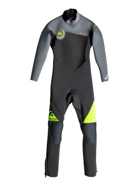 quiksilver, Syncro 3/2mm - Traje De Surf Integral Con Cremallera Trasera, SAFTEY YELLOW (ggp0) Syncro 3/2mm - Back Zip Full Wetsuit EQBW103015