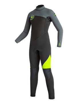 quiksilver, Syncro 3/2mm - Combinaison de surf intégrale zip dans le dos, SAFTEY YELLOW (ggp0) Syncro 3/2mm - Back Zip Full Wetsuit EQBW103016