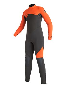 quiksilver, Syncro 3/2mm - Traje De Surf Integral Con Cremallera Trasera, FLAME (nmj0) Syncro 3/2mm - Back Zip Full Wetsuit EQBW103016