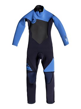 quiksilver, Syncro 3/2mm - Traje De Surf Integral Con Cremallera Trasera, NAVY BLAZER (byj0) Syncro 3/2mm - Back Zip Full Wetsuit EQBW103018