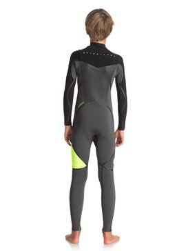 quiksilver, 3/2mm Syncro Plus - Combinaison de surf intégrale, DARK IVY/ CAMO/ SHRIMP PINK (xgcn) 3/2 SYNCRO+ BOY CZ LFS EQBW103026