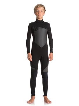 quiksilver, 5/4/3mm Syncro Series Back Zip GBS - Combinaison de surf intégrale, BLACK/ BLACK/ JET BLACK (xkkk) 5/4/3mm Syncro Series Back Zip GBS - Full Wetsuit EQBW103030