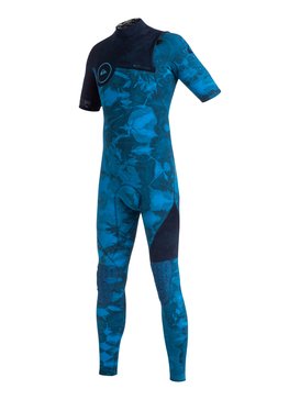 quiksilver, Highline Zipperless 2/2mm - Traje de surf integral de maga corta, NAVY BLAZER (byj0) Highline Zipperless 2/2mm - Short Sleeve Fullsuit EQBW303001