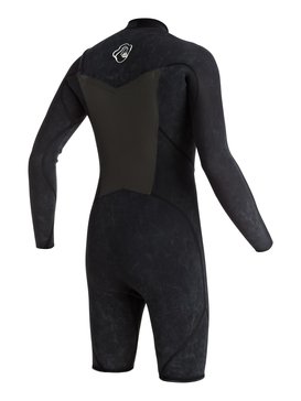 quiksilver, High Dye 2/2mm - Traje De Surf Primavera Con Cremallera En El Pecho, BLACK (kvj0) High Dye 2/2mm - Chest Zip Long Sleeve Springsuit EQBW403000