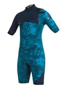 quiksilver, Highline Zipperless 2/2mm - traje de surf ligero de mangas cortas, NAVY BLAZER (byj0) Highline Zipperless 2/2mm - Short Sleeve Springsuit EQBW503001