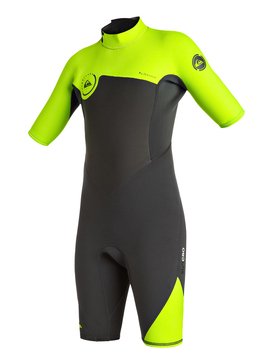 quiksilver, Syncro 2/2mm - Traje De Surf Primavera Con Cremallera Trasera, SAFTEY YELLOW (ggp0) Syncro 2/2mm - Back Zip Springsuit EQBW503002
