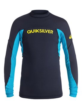 quiksilver, Performer - Camiseta de surf de manga larga, NAVY BLAZER/HAWAIIAN BLUE (xbbb) Performer - Long Sleeve Rash Vest EQBWR03003