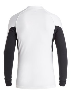 quiksilver, Performer - Surf tee, WHITE / BLACK (xwwk) Performer - Long Sleeve Rash Vest EQBWR03003
