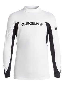 quiksilver, Performer - Surf tee, WHITE / BLACK (xwwk) Performer - Long Sleeve Rash Vest EQBWR03003