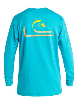 quiksilver, New Wave - Surf tee, SCUBA BLUE (blj0) New Wave - Long Sleeve Rash Vest EQBWR03005