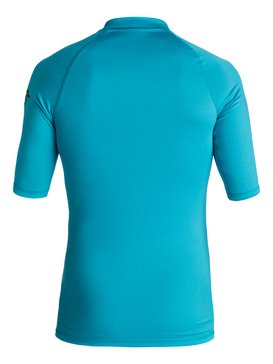quiksilver, All Time - Short Sleeve UPF 50 Rash Vest, BLUE DANUBE (bms0) All Time - Short Sleeve UPF 50 Rash Vest EQBWR03006